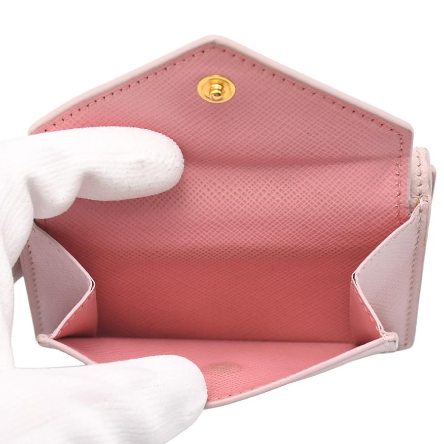 PRADA（プラダ） サフィアーノ 三つ折り コンパクト ウォレット 財布