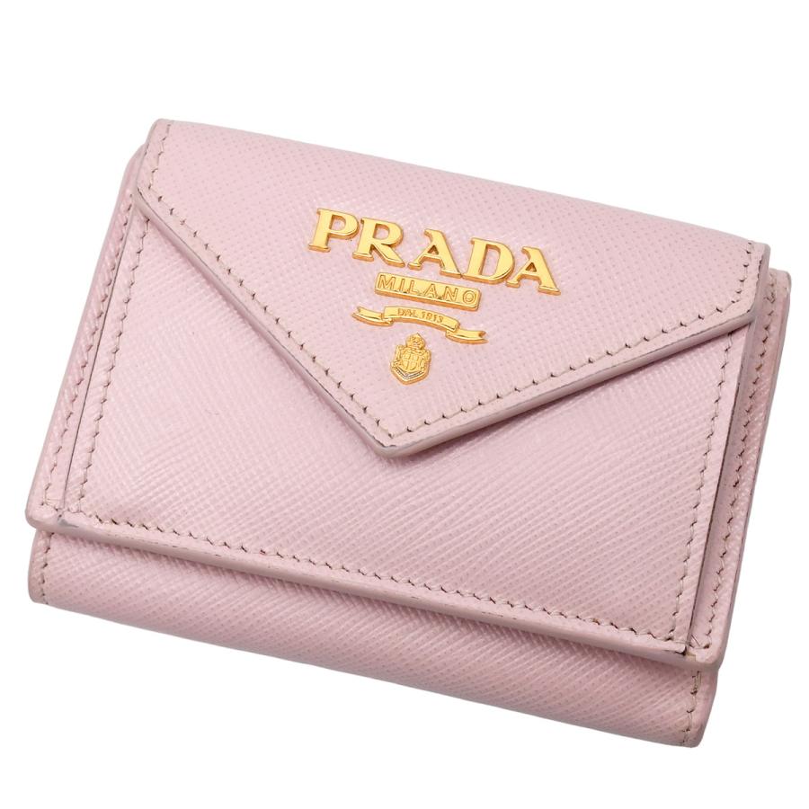 PRADA（プラダ） サフィアーノ 三つ折り コンパクト ウォレット 財布