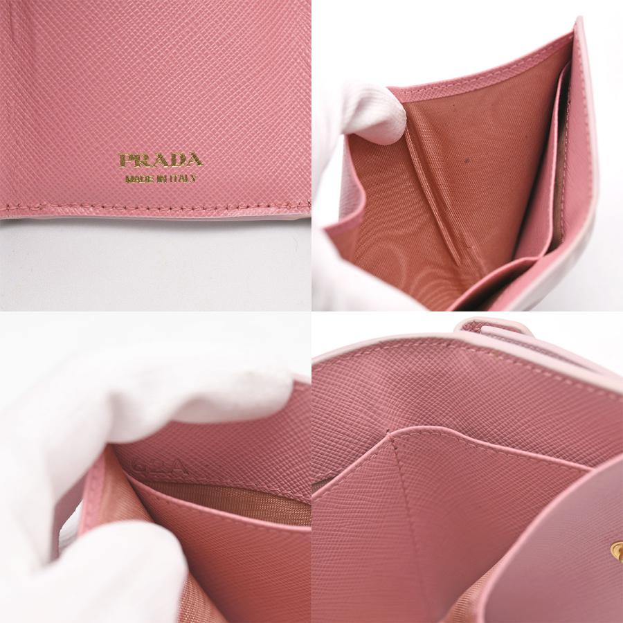 PRADA（プラダ） サフィアーノ 三つ折り コンパクト ウォレット 財布
