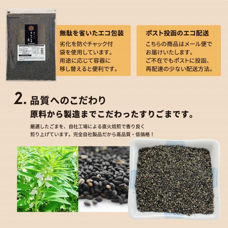 波里（NAMISATO） 香りよい すりごま 黒 600g 胡麻(ごま) ゴマ すり