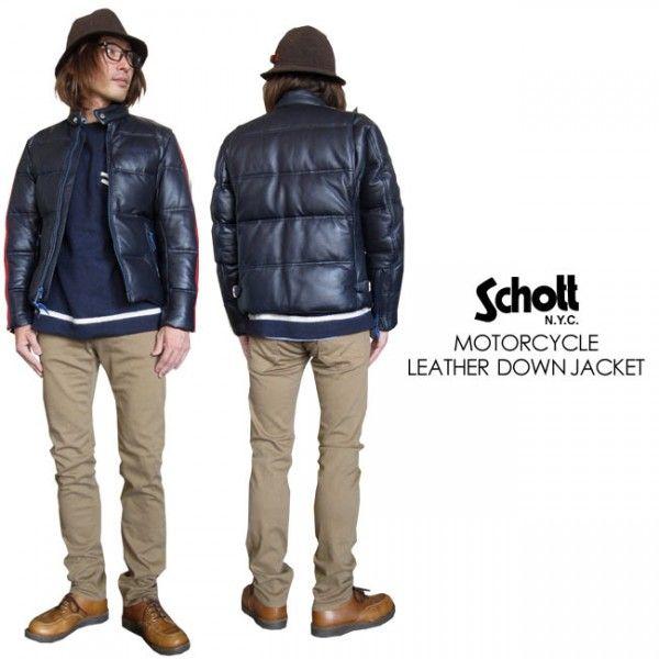 Schott N.Y.C（ショット） Schott モーターサイクル レザーダウン