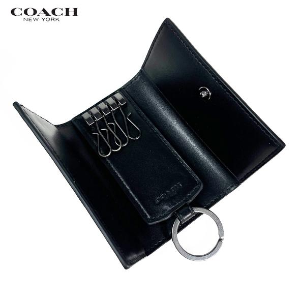 COACH（コーチ） キーケース キーリング 4連 キー ケース シグネチャー
