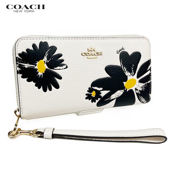 COACH（コーチ） レディース 花柄 財布 長財布 ロング ジップ