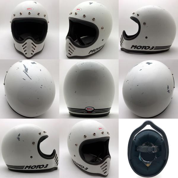 BELL（ベル） 送料無料 BELL MOTO3 WHITE 62cm/ベルモト3ビンテージ