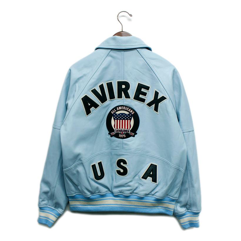 AVIREX（アヴィレックス） LIGHT LEATHER SIGNATURE VARSITY JACKET