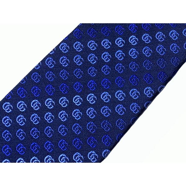 GG グッチ ネクタイ GUCCI 495330 4E002 4069 SOFT RUNNING ネイビー系