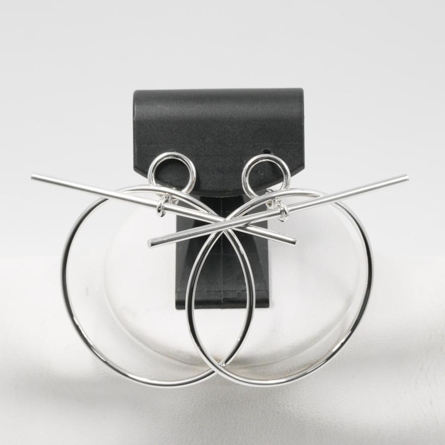 HERMES（エルメス） ピアス ループ ミディアム スターリングシルバー