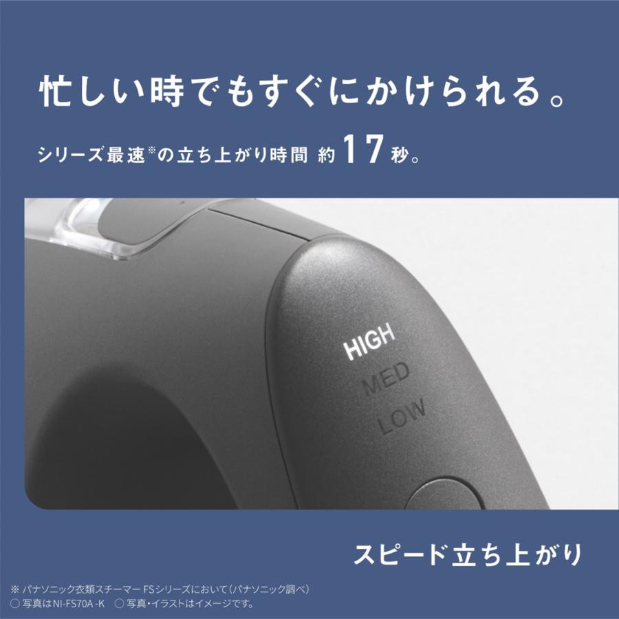 Panasonic（パナソニック） 公式店 衣類スチーマー NI-FS70A スチーム