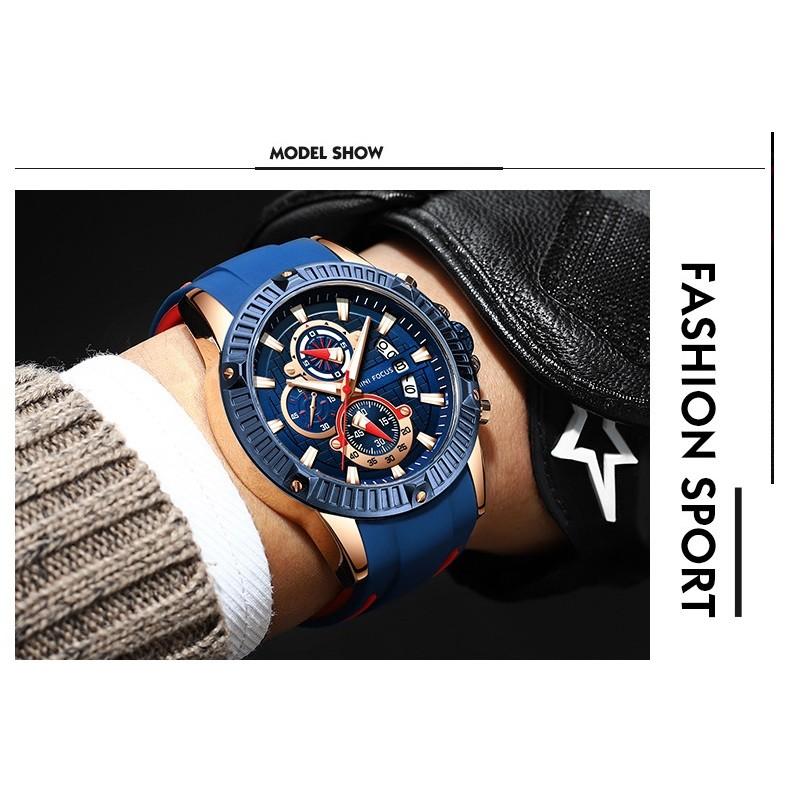 MINIFOCUS ミニフォーカス 腕時計 時計 メンズ 男性用 ストップ