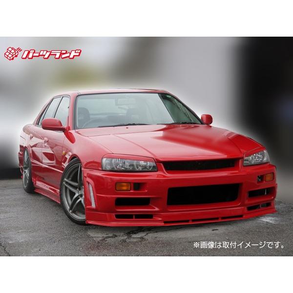 スカイライン ER34 4ドア用 エアロセット エアロ FRP 未塗装 社外品