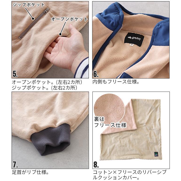 歩ける寝袋 グローン 全方位ストレッチフリース モモンガ gRon