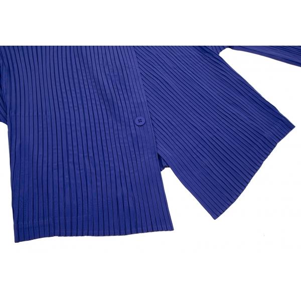 ISSEY MIYAKE（イッセイミヤケ） プリーツ1Bジャケット 青2