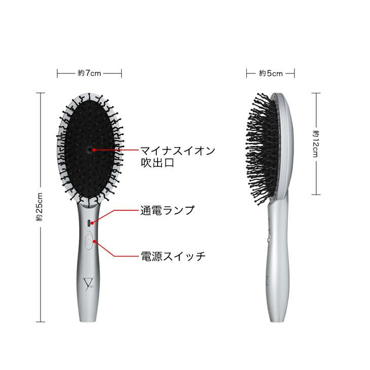 Phiten（ファイテン） YUKO デイリーケア LEDヘアブラシ【公式