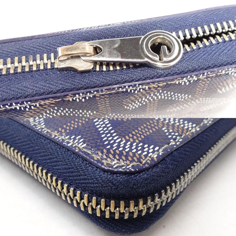 GOYARD（ゴヤール） 長財布 ラウンドファスナー PVC レザー ネイビー