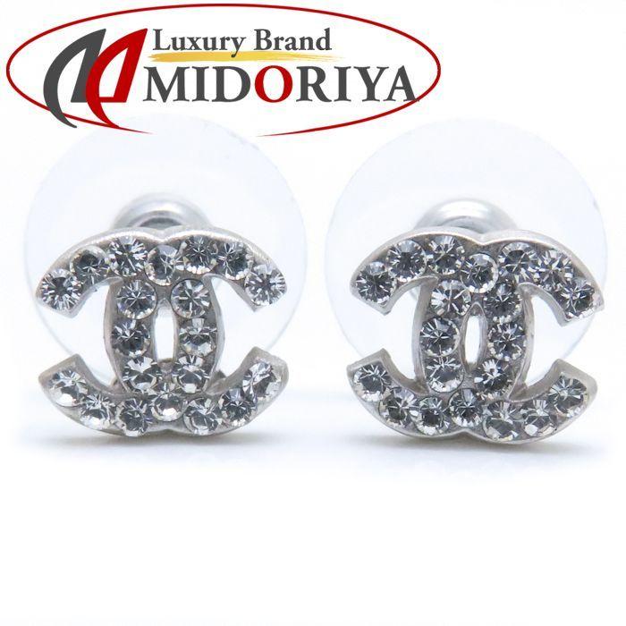 CHANEL（シャネル） ココマーク ピアス ラインストーン 08P シルバー