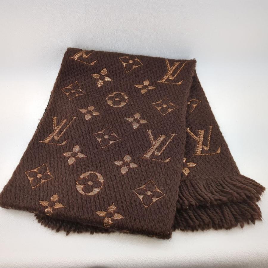 美品】LOUIS VUITTON ルイヴィトン マフラー エシャルプ ロゴマニア