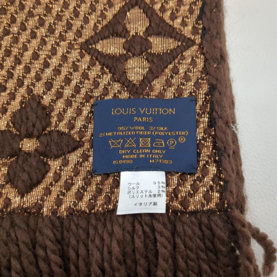 美品】LOUIS VUITTON ルイヴィトン マフラー エシャルプ ロゴマニア