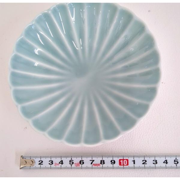 深川製磁 青磁 小付揃 菊割小鉢 5客 直径約13cm 有田焼 2240-340