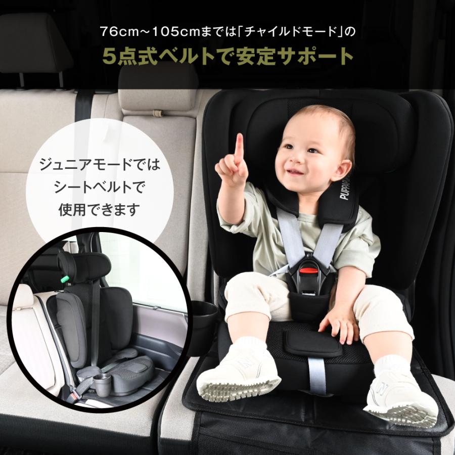 PUPPAPUPO（プッパプーポ） 折りたたみ チャイルドシート ISOFIX R129