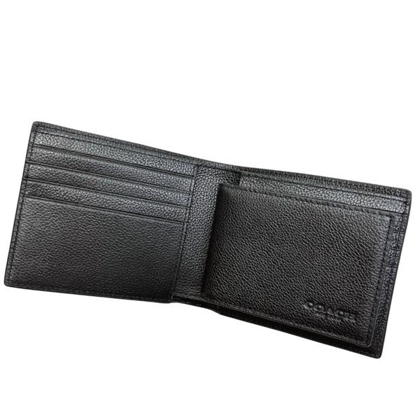 COACH（コーチ） 国内発送 財布 メンズ 折り財布 スムース カーフ