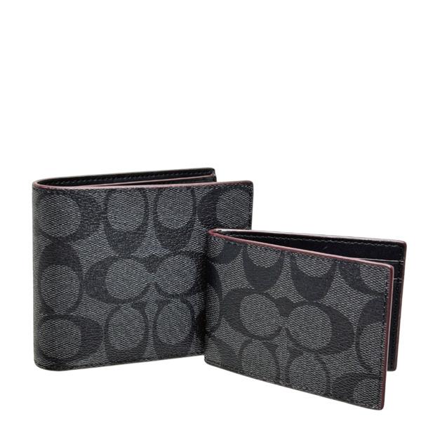 COACH（コーチ） 国内発送 財布 メンズ 折り財布 シグネチャー 3in1