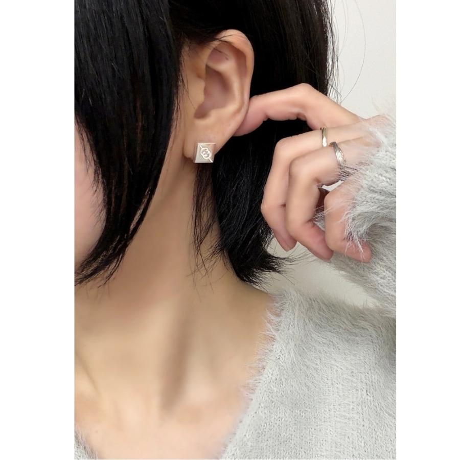 GUCCI（グッチ） ピアス 片耳 インターロッキングG シルバー