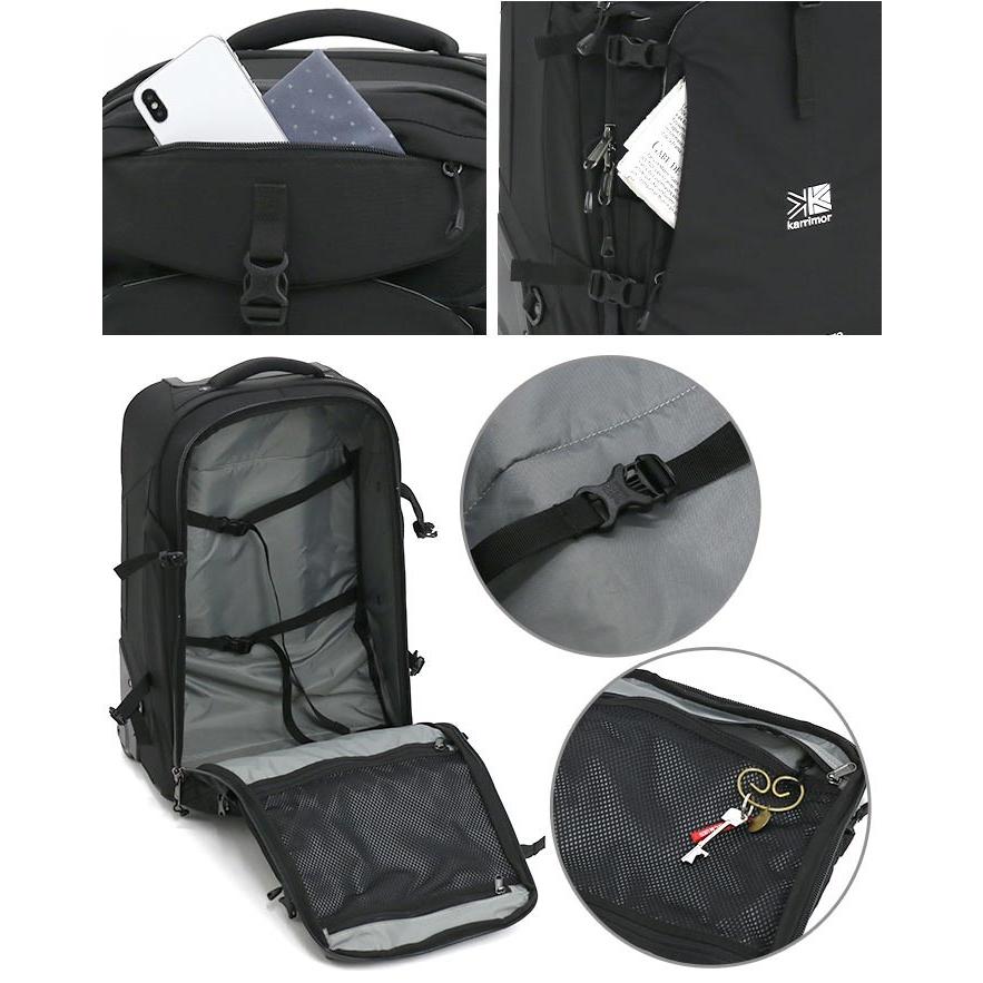 clamshell ☆ スーツケース karrimor カリマー キャリーバッグ 男性