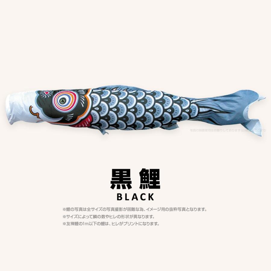 こいのぼり 単品 友禅鯉 5m 単品鯉 黒 赤 青 緑 橙 : 節句&ギフト専門