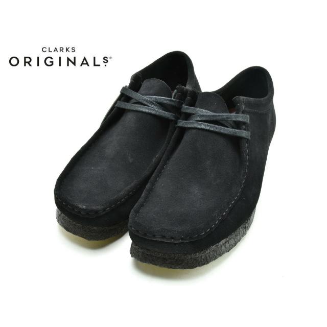 クラークス ワラビー ロー CLARKS WALLABEE UK規格 ブラックスエード