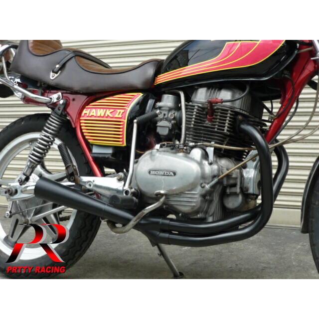 プリティー HONDA CB250TCB400T ホーク2 極 サイドクロスメガホン管