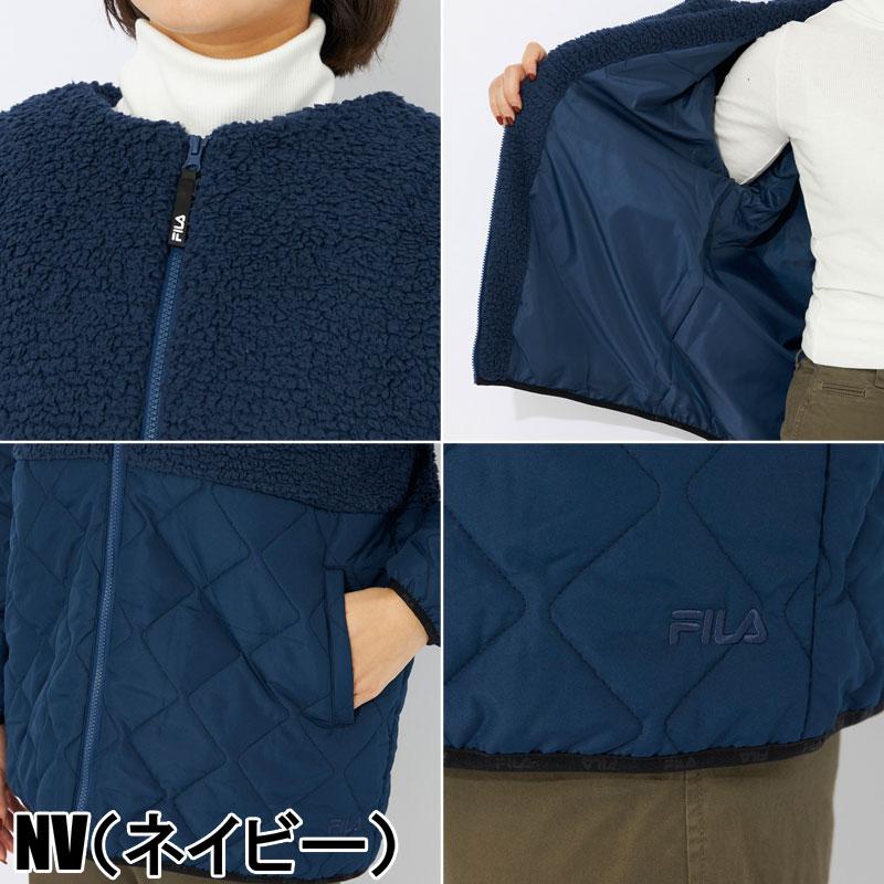 FILA（フィラ） レディース キルティングジャケット 443610 中綿 ボア