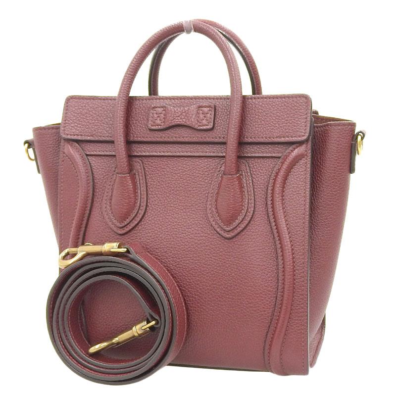 CELINE（セリーヌ） ラゲージ ナノショッパー 2WAYバッグ ハンドバッグ