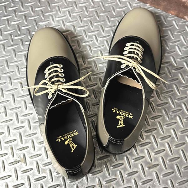 REGAL（リーガル） Saddle Shoes BLACK for Men & Women サドル