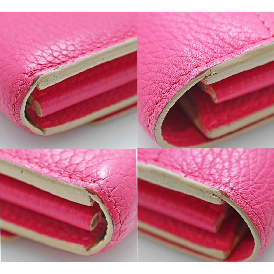 ルイヴィトン LOUIS VUITTON ポルトフォイユ・カプシーヌ ホットピンク