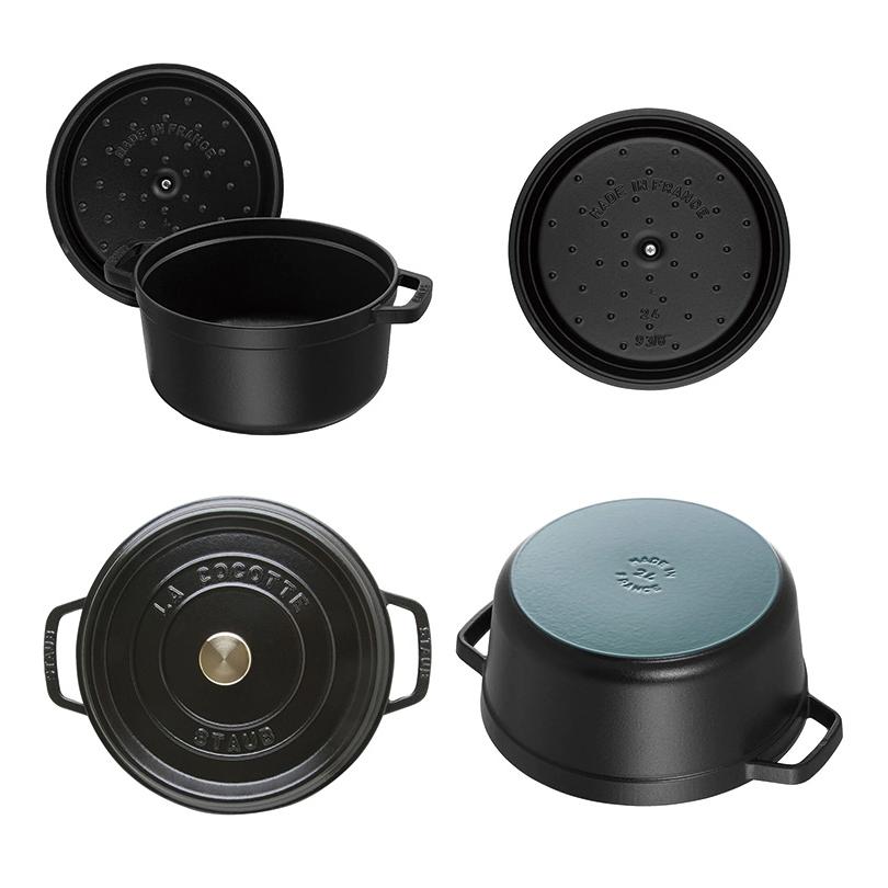 公式販売店 STAUB ピコ・ココット ラウンド 24cm 生涯保証 選べる3色