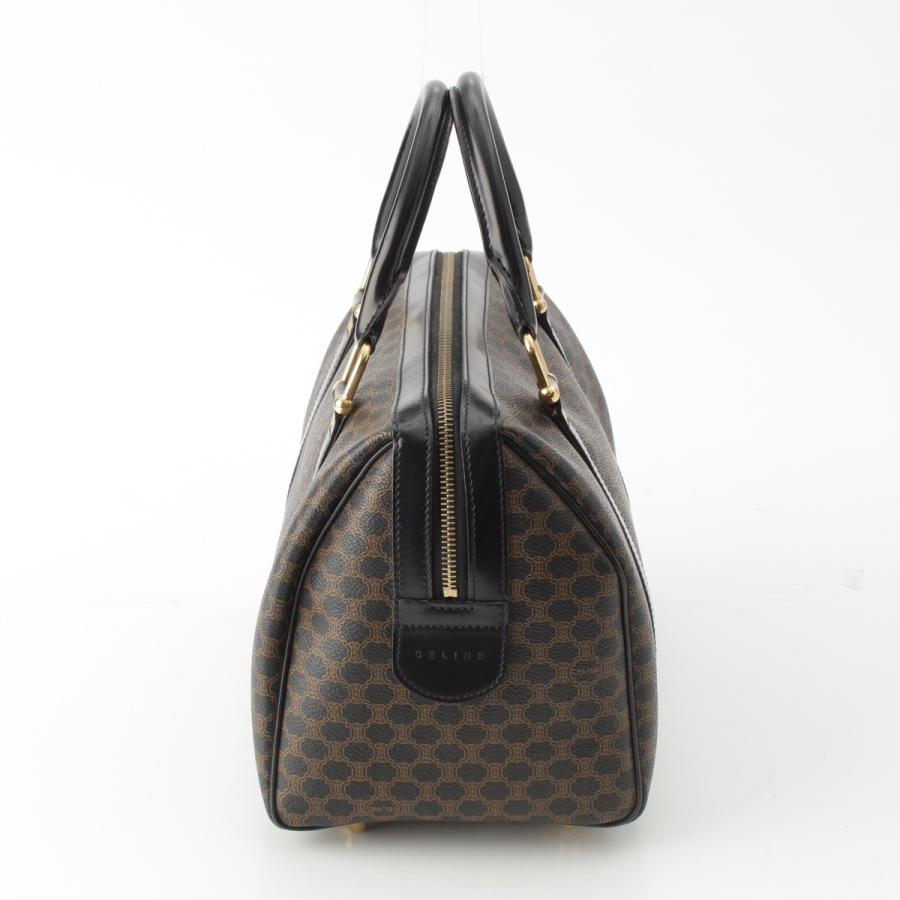 CELINE（セリーヌ） PVC 黒マカダム トリオンフ ミニ ボストンバッグ