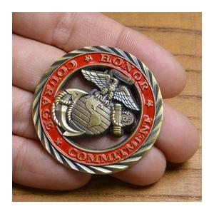 チャレンジコイン 紋章 アメリカ海兵隊 記念メダル Challenge Coin