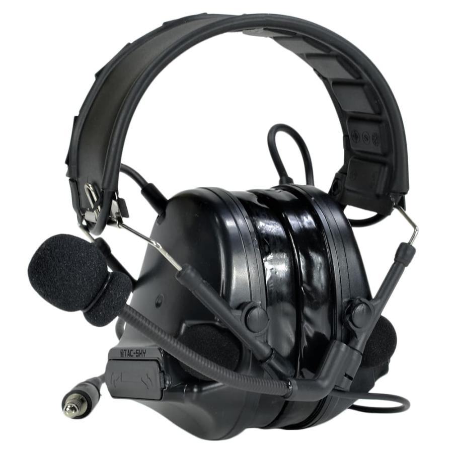 TAC-SKY タクティカルヘッドセット COMTAC III 集音マイク [ ブラック