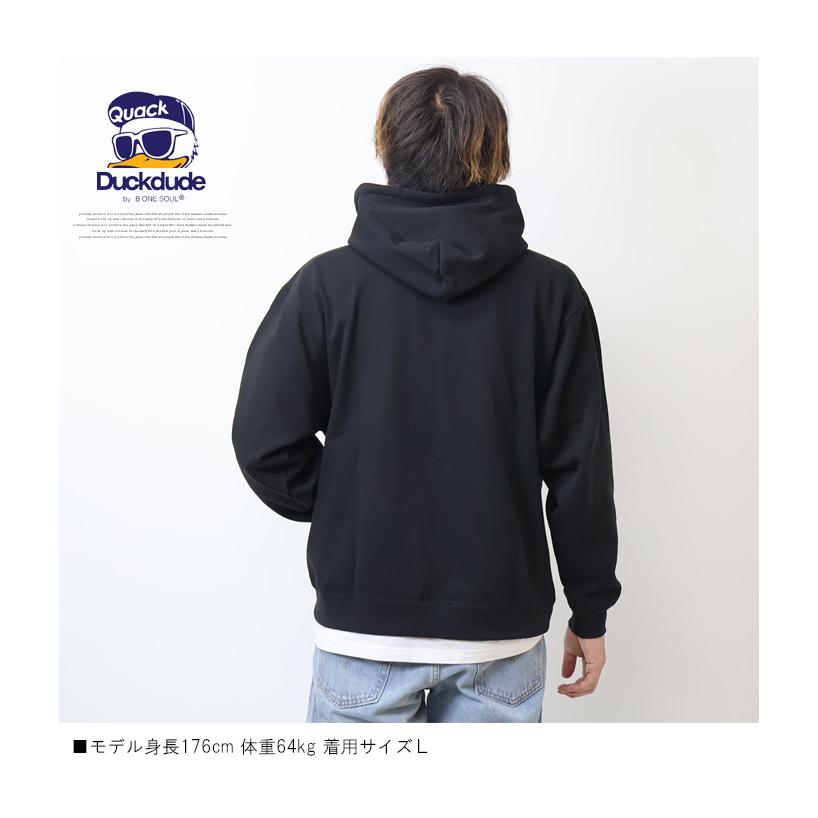 Duck Dude（ダックデュード） メタリックエンボス スウェットパーカー