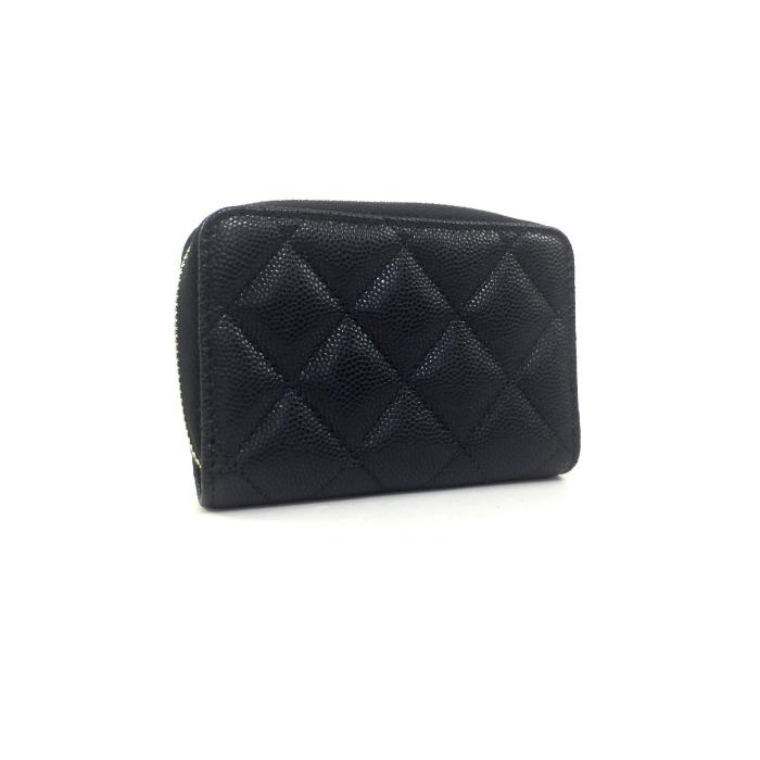 キャビアスキン シャネル （CHANEL） マトラッセ ジップ コインパース