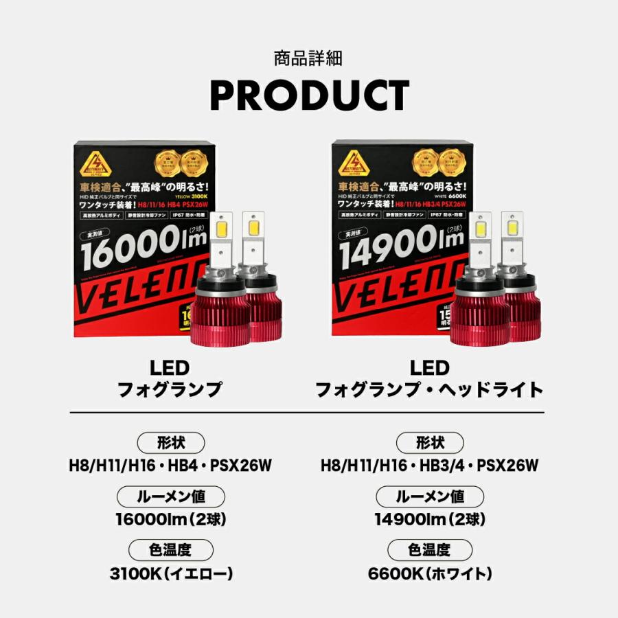 VELENO 日産 ノート H17.1〜 E11,NE/E12,HE12 LEDフォグランプ
