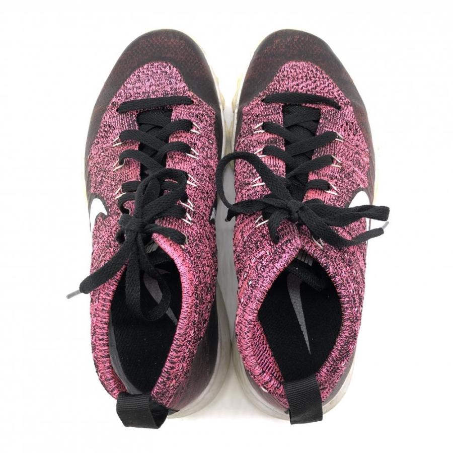 NIKE（ナイキ） ニットゴルフシューズ ピンク×黒 819007 フライニット
