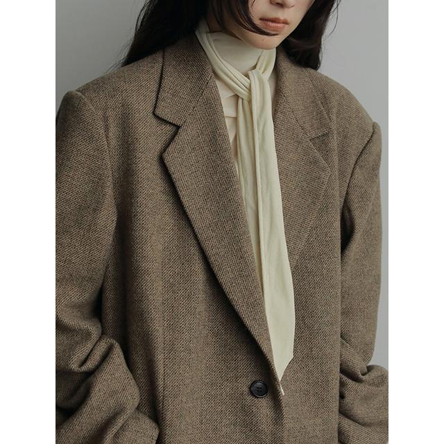 anuke（アンヌーク） 土日も即日発送/anuke Herringbone Wool Jacket