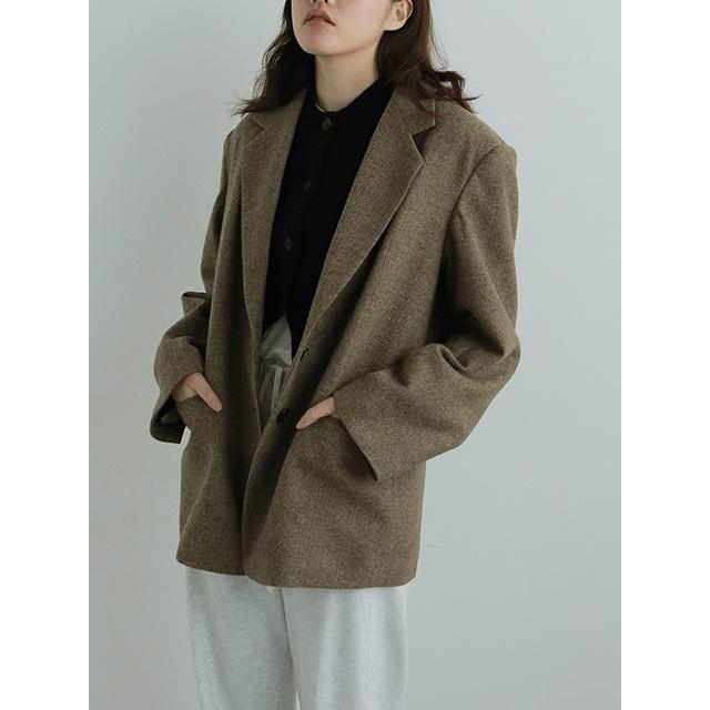 anuke（アンヌーク） 土日も即日発送/anuke Herringbone Wool Jacket