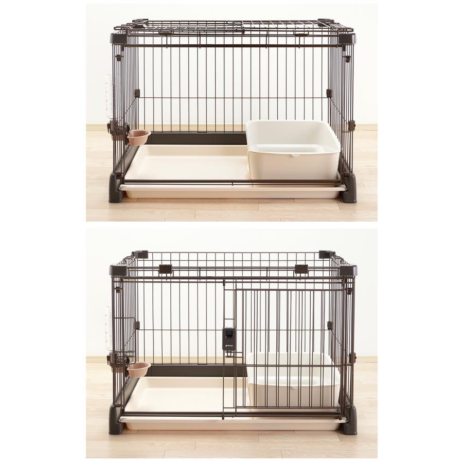 リッチェル サークル ケージ&屋根面 セット 90x60cm 高さ60cm 犬小屋