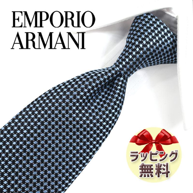EMPORIO ARMANI エンポリオアルマーニ ネクタイ EA148 ブルー/ブラック