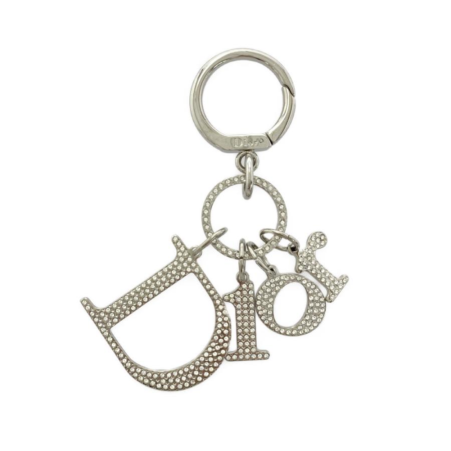 クリスチャンディオール ラインストーン ロゴ バッグチャームバッグ