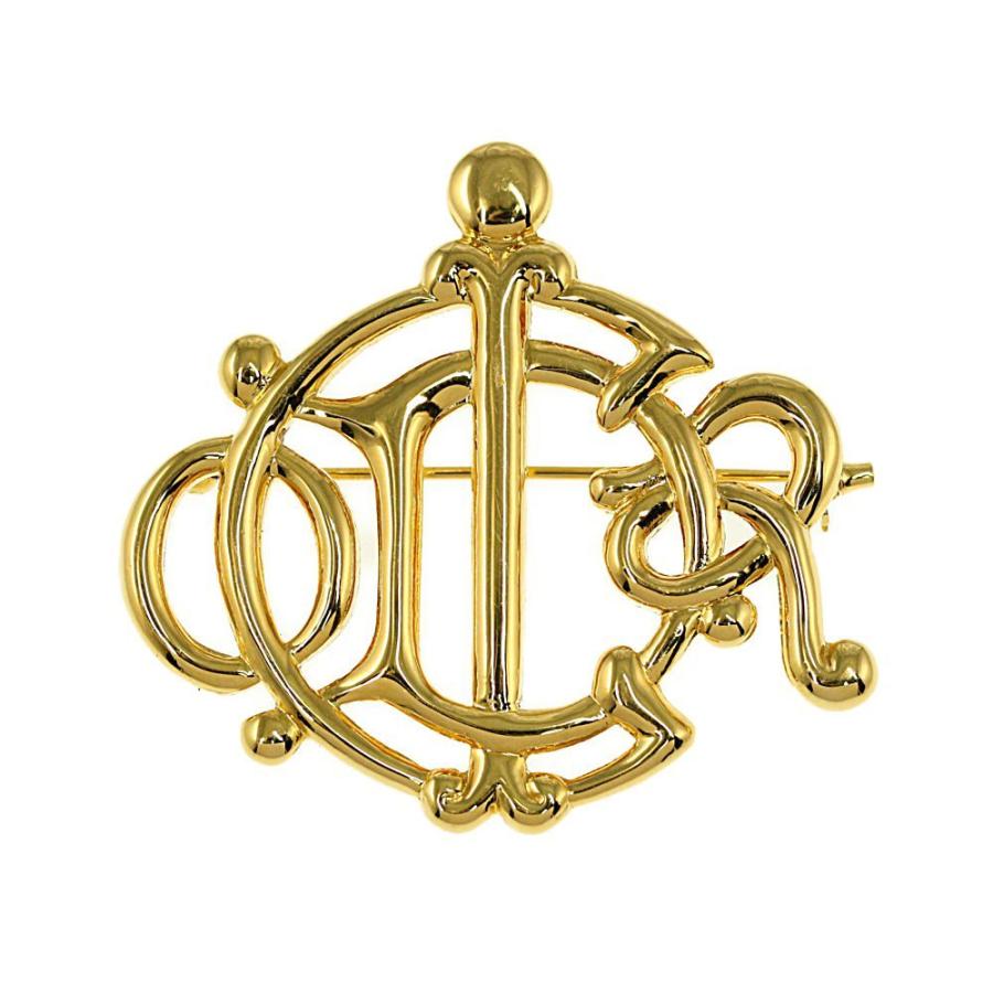 クリスチャンディオール エンブレムロゴブローチ ピンタック-18.1g