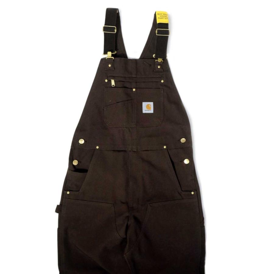 Carhartt（カーハート） ダック ビブ オーバーオール ダークブラウン