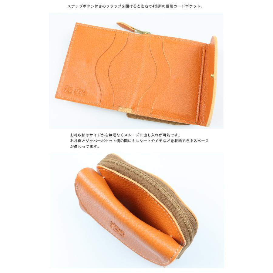 IL BISONTE（イルビゾンテ） 財布 二つ折りZipポケットレザー